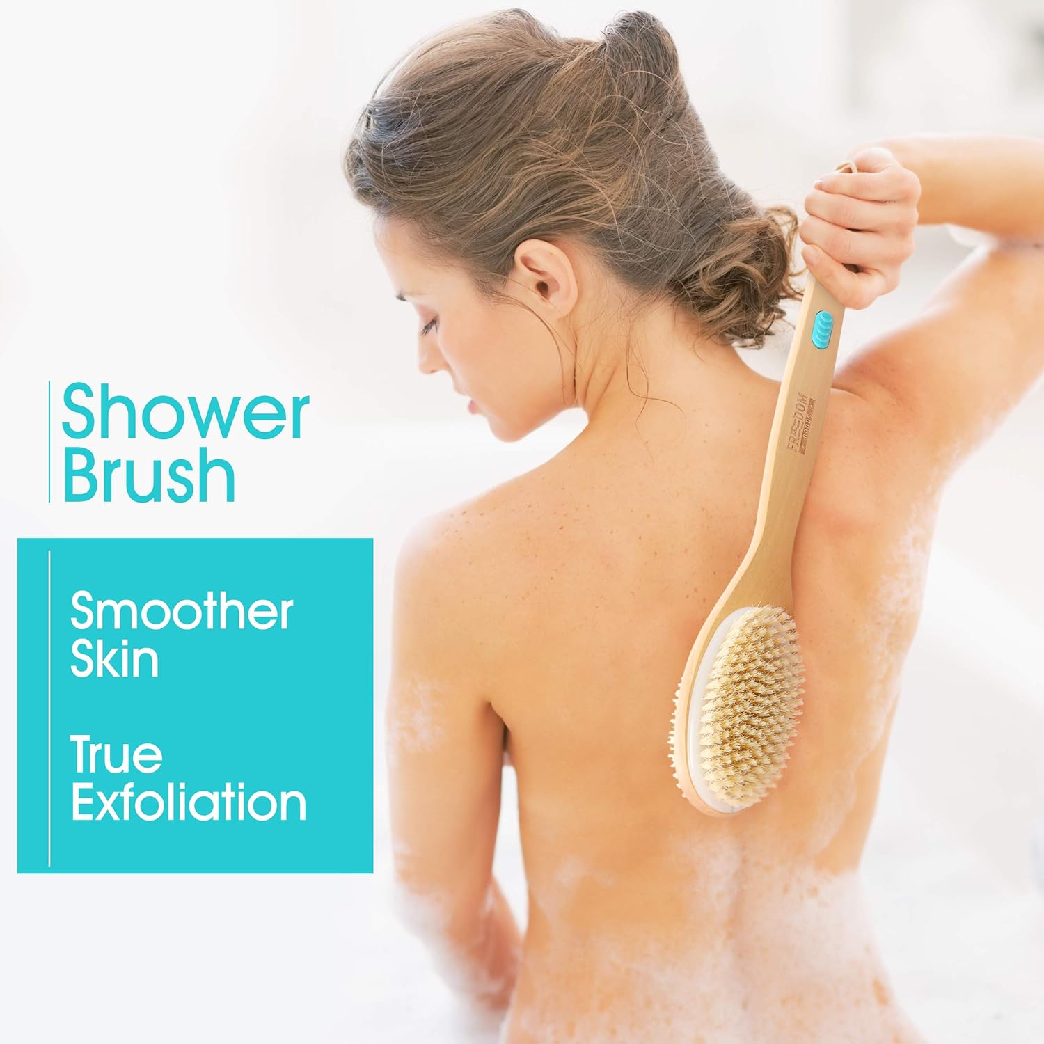 Freedom Goods Dual-Sided Shower Back Scrubber