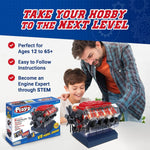 Playz V8 Combustion Engine Model Building Kit