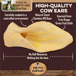Brutus & Barnaby All Natural Whole Cow Ears Dog Treats | 12Pcs