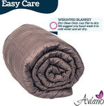 Aviano Premium Weighted Blanket Taupe Grey