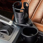 Sleek Club - 2 In 1 Car Cup Holder Extender Adapter 360° Rotating Dual Cup Mount Organizer Holder For Most 20 oz Up To 5.9" Coffee Drinking Bottles