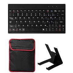 Sleek Club - Tablet PC Sleeve Bag Case Stand For Tablet Under 10in w/ USB Mini Keyboard Two Layer Pockets